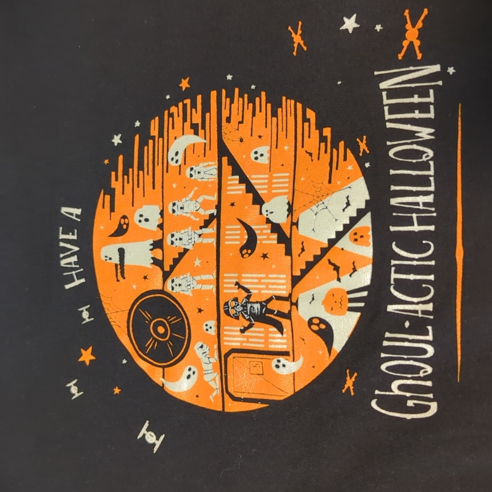 GLOW IN THE DARK Disney Star Wars Halloween tee shirt size S